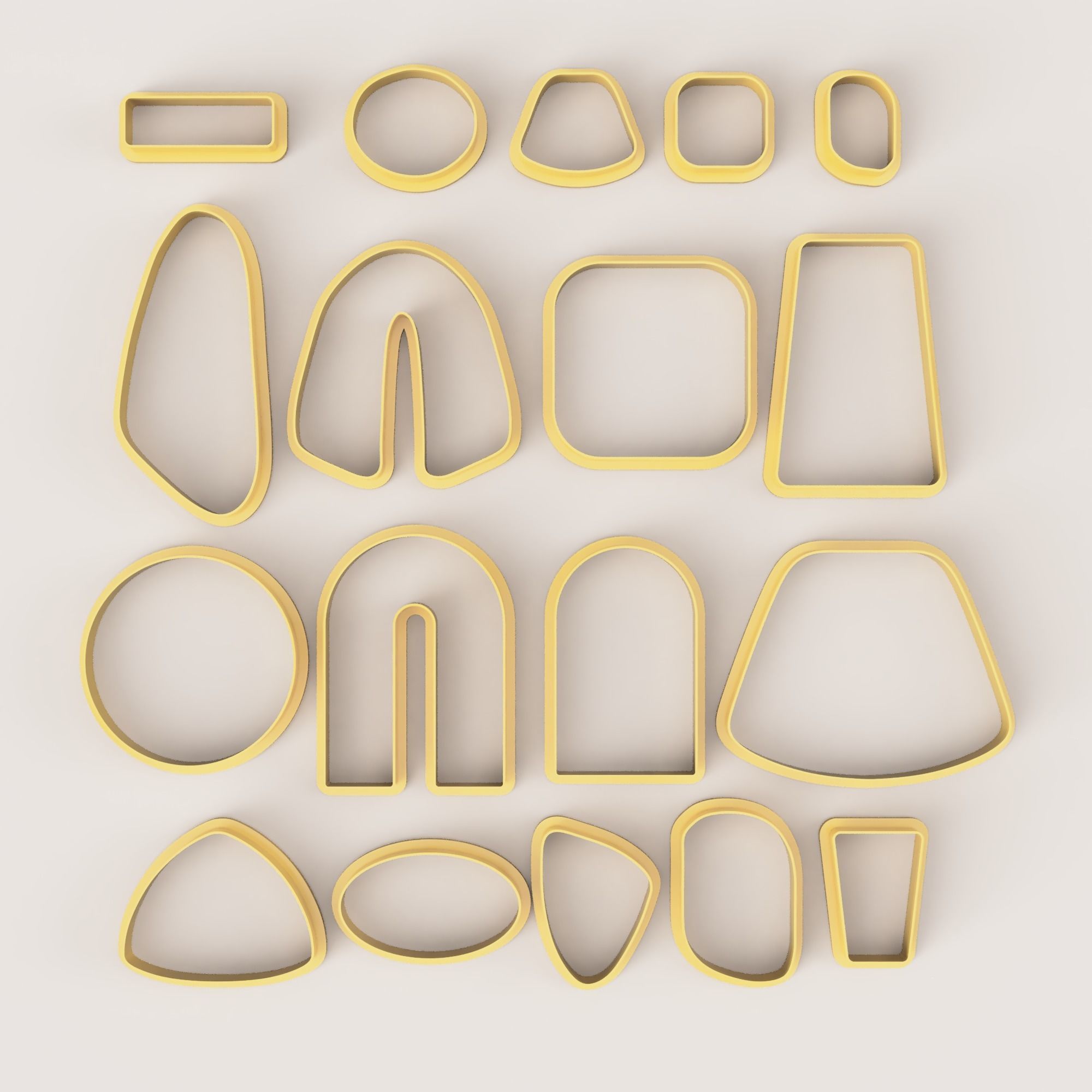 BOHO 2 SET POLYMER CLAY CUTTER 3D print model_1