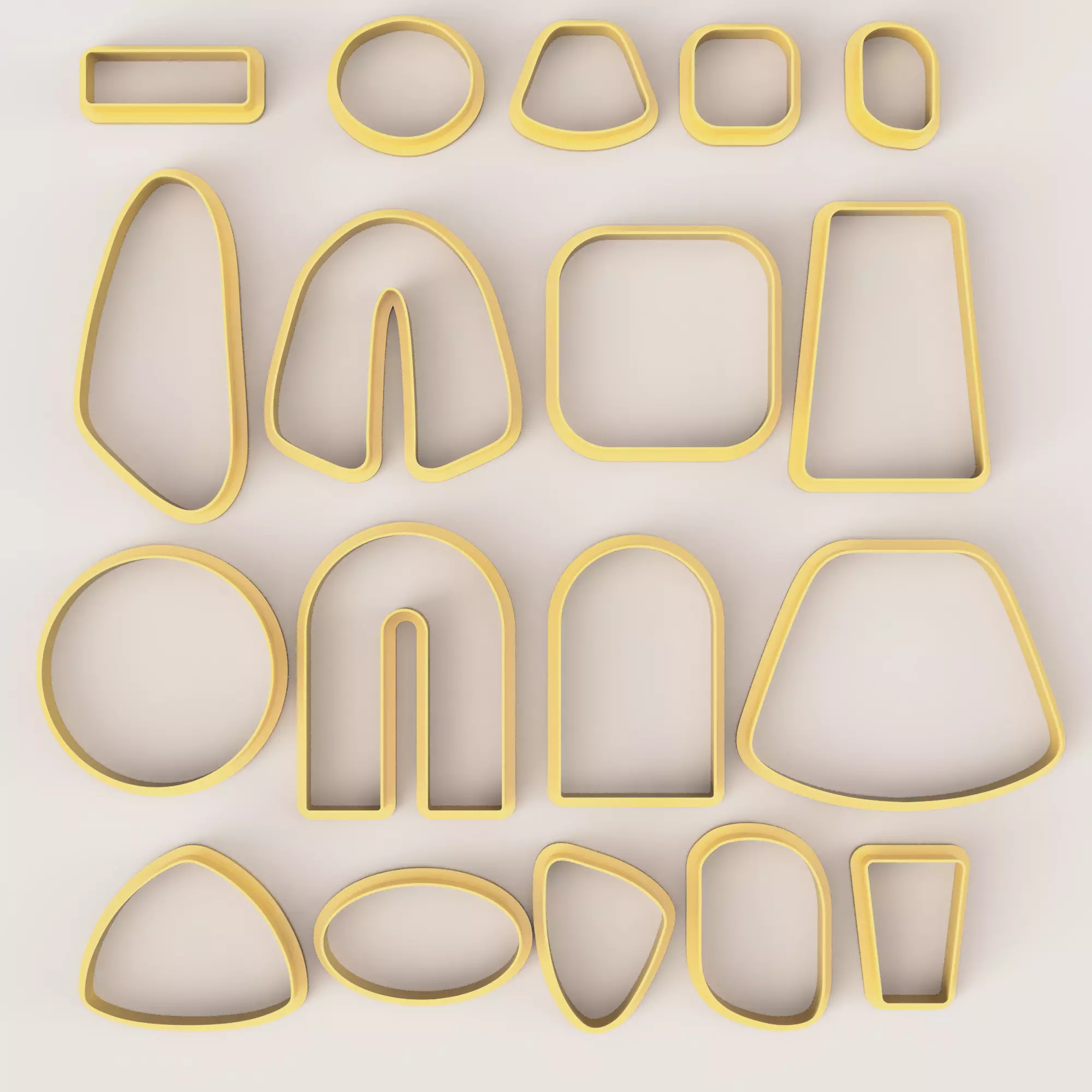 BOHO 2 SET POLYMER CLAY CUTTER 3D print model_0