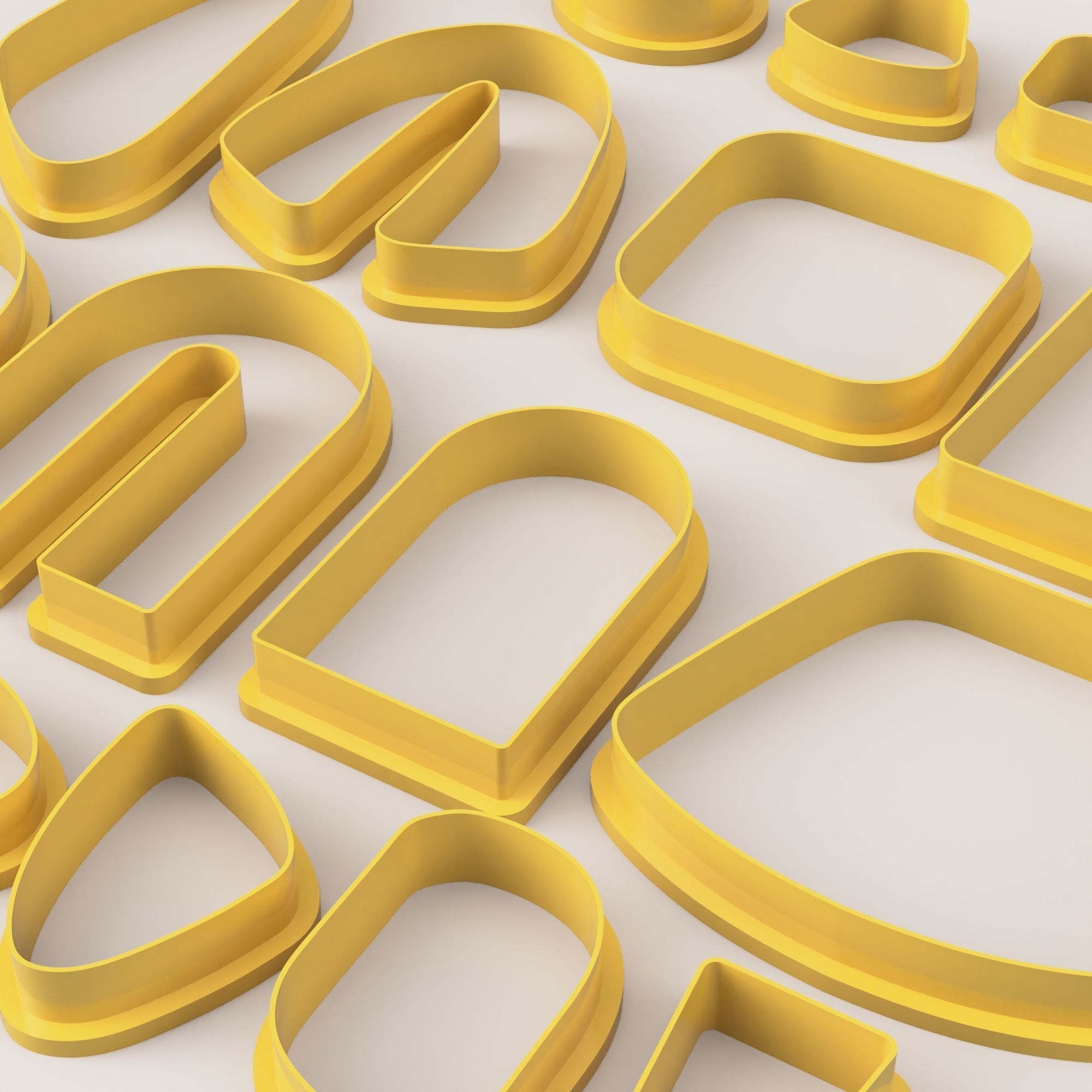 BOHO 2 SET POLYMER CLAY CUTTER 3D print model_4