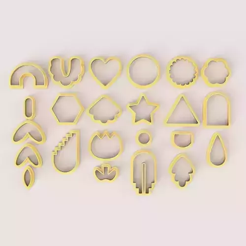 BOHO 3 SET POLYMER CLAY CUTTER