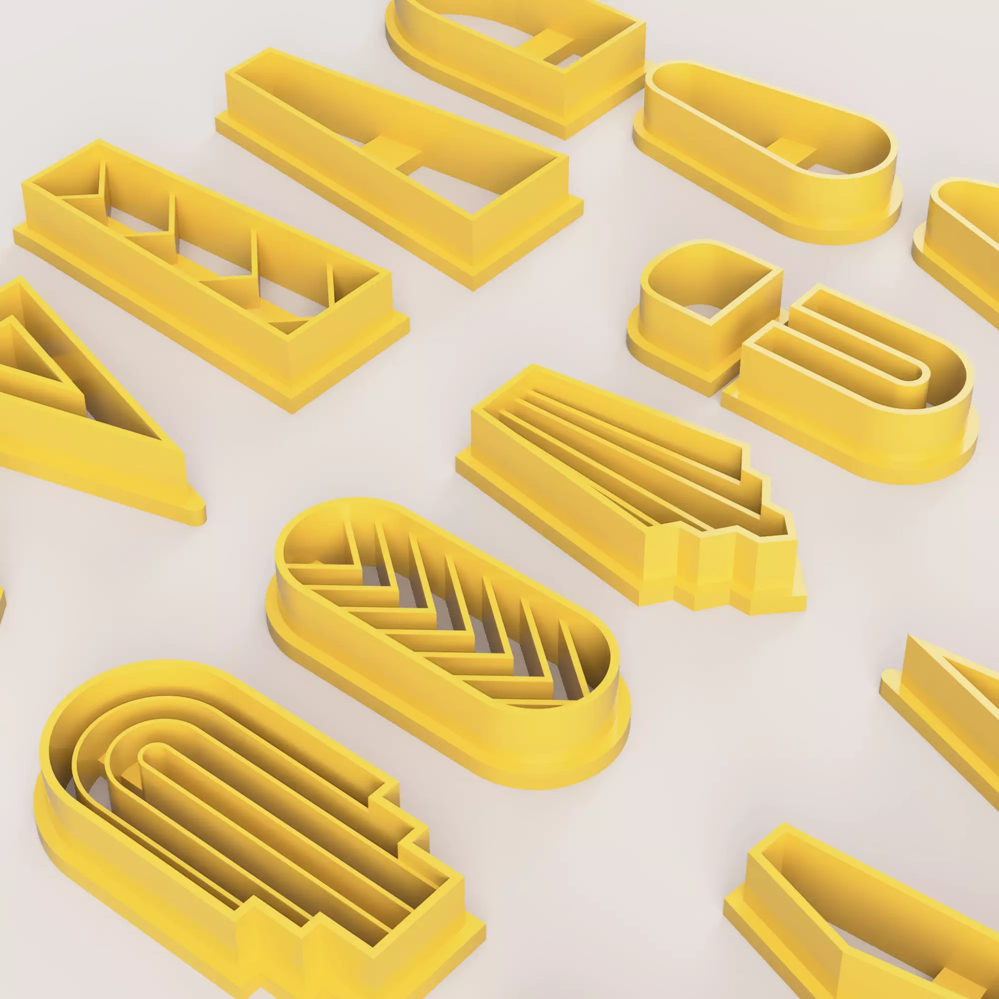 BOHO 4 SET POLYMER CLAY CUTTER 3D print model_0