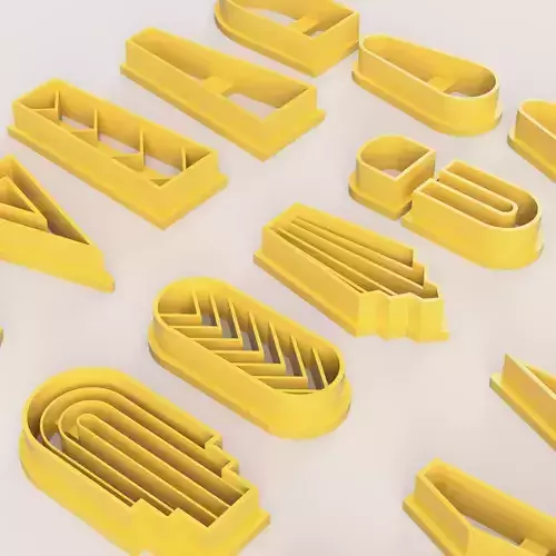 BOHO 4 SET POLYMER CLAY CUTTER