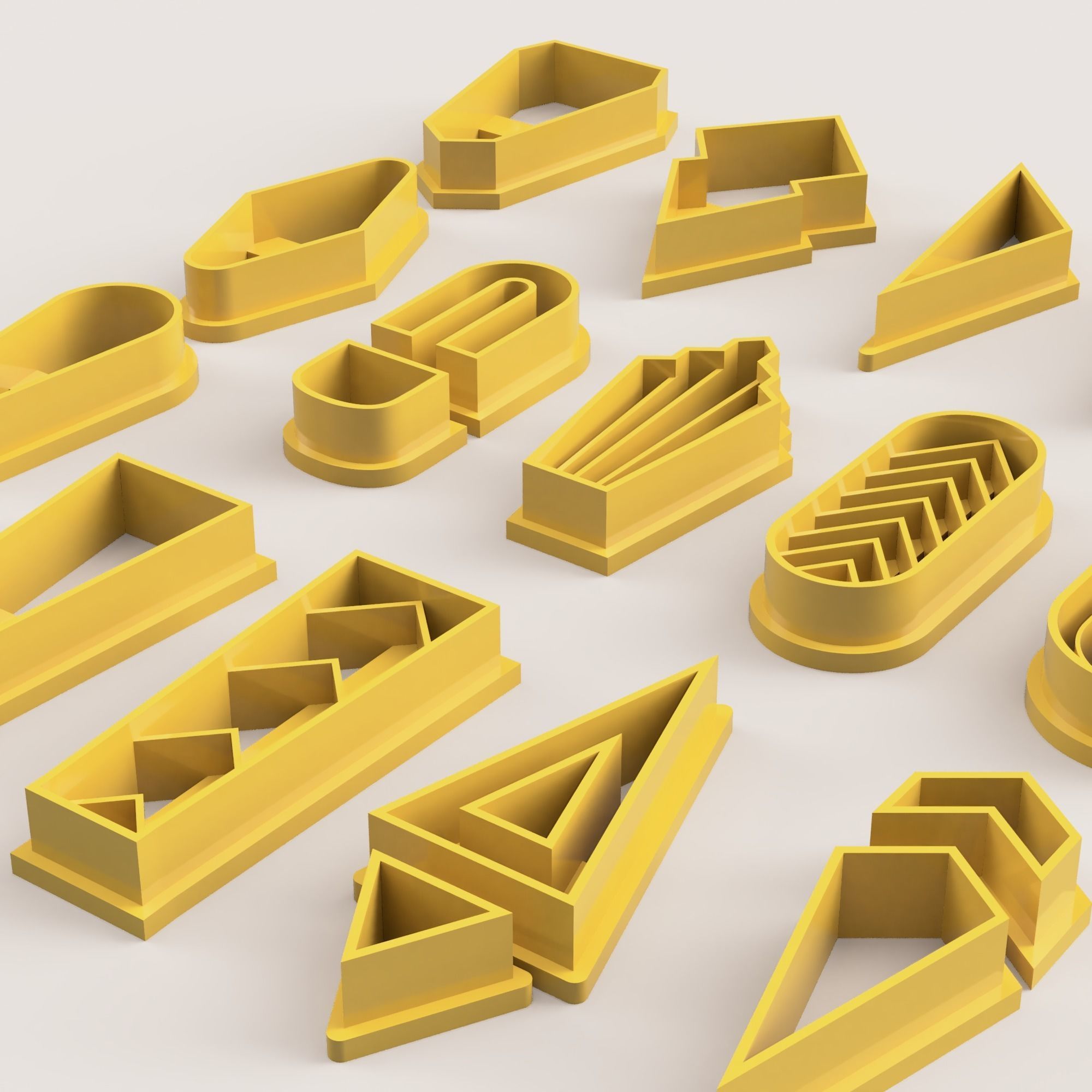 BOHO 4 SET POLYMER CLAY CUTTER 3D print model_1