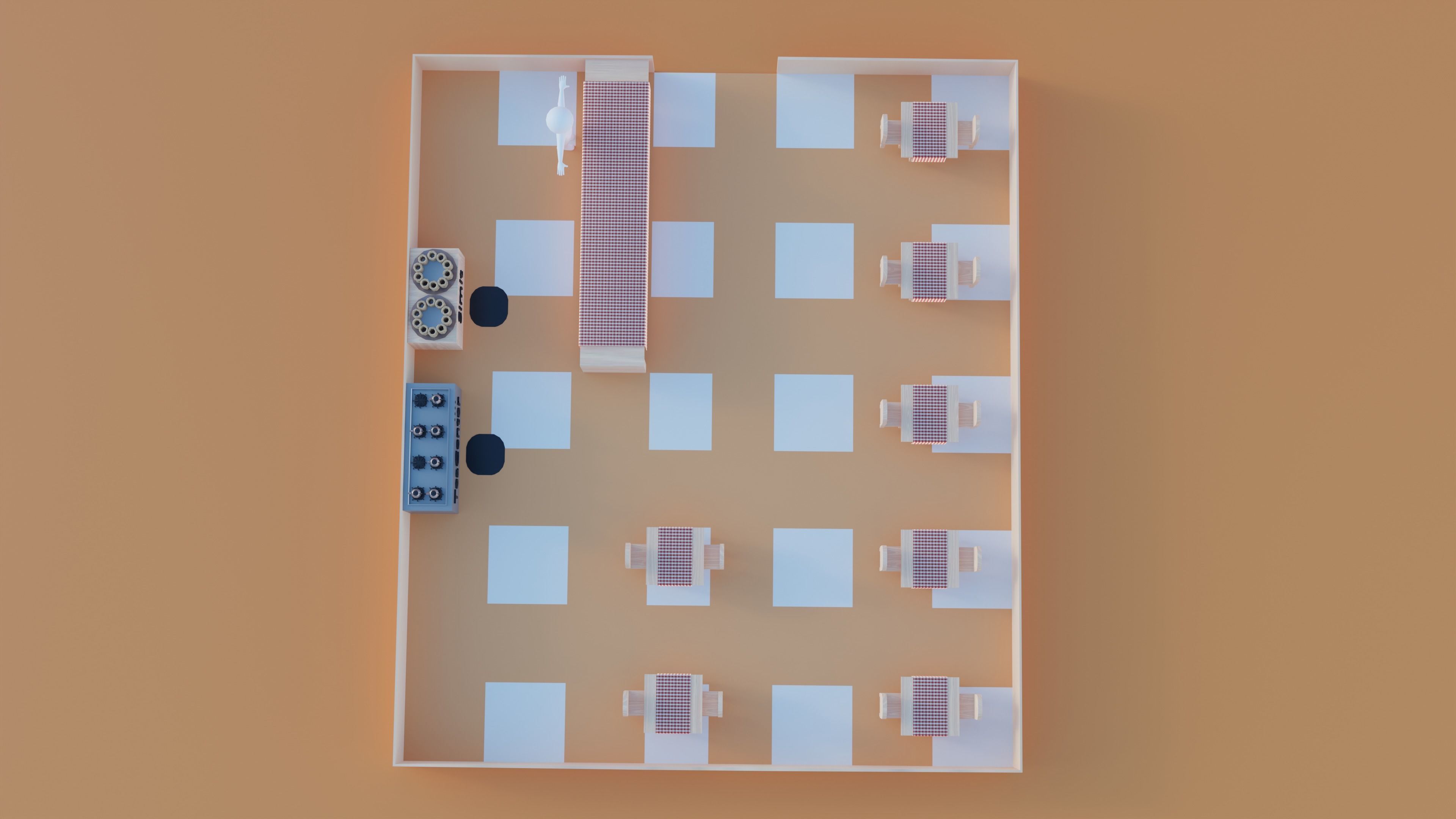 TeaCafe Free low-poly 3D model_3