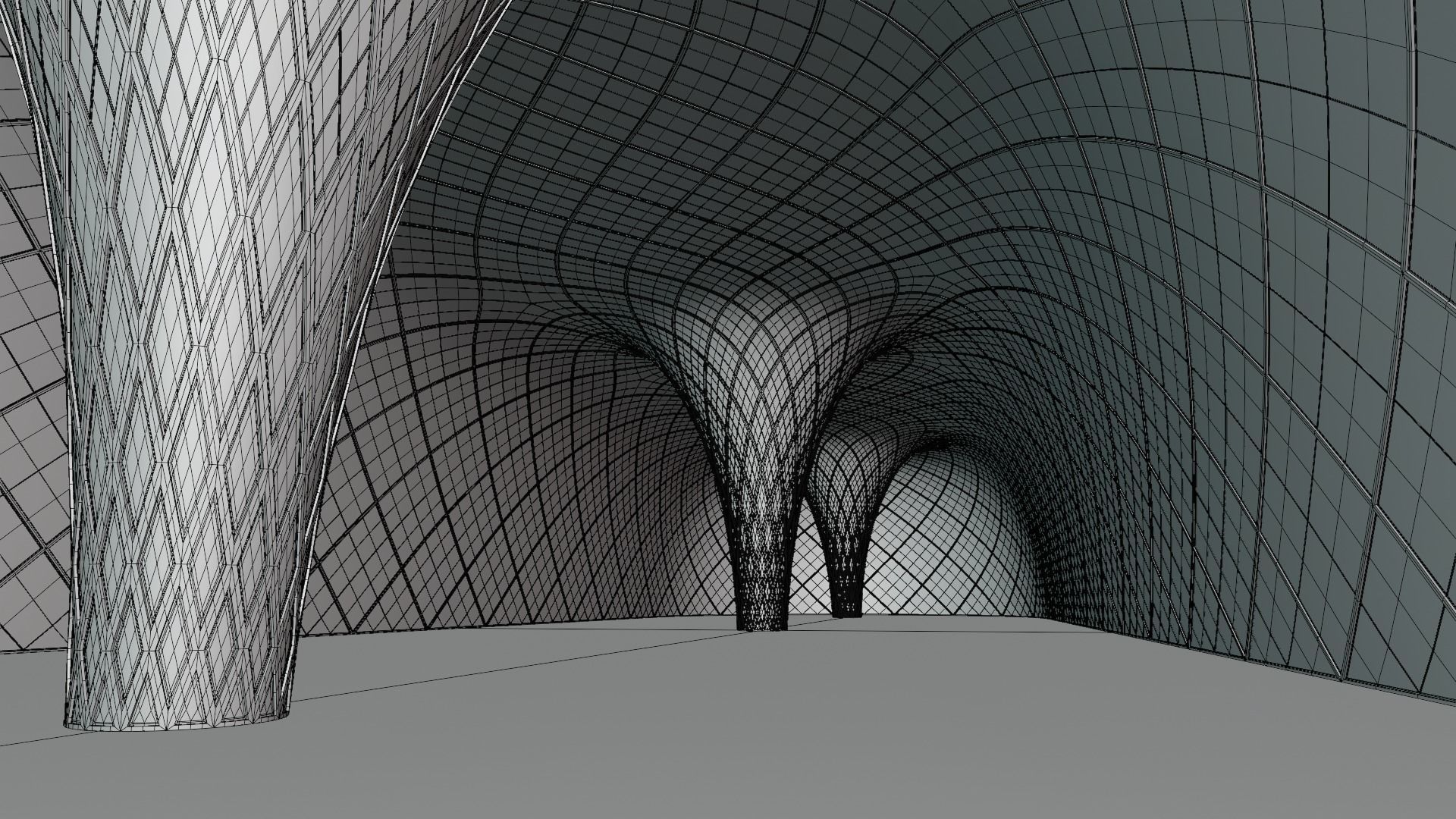 Glass building II 3D model_5