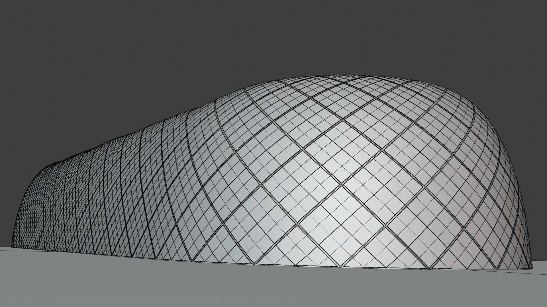 Glass building II 3D model_3