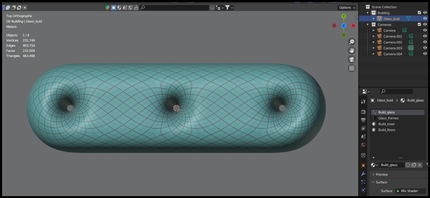 Glass building II 3D model_12