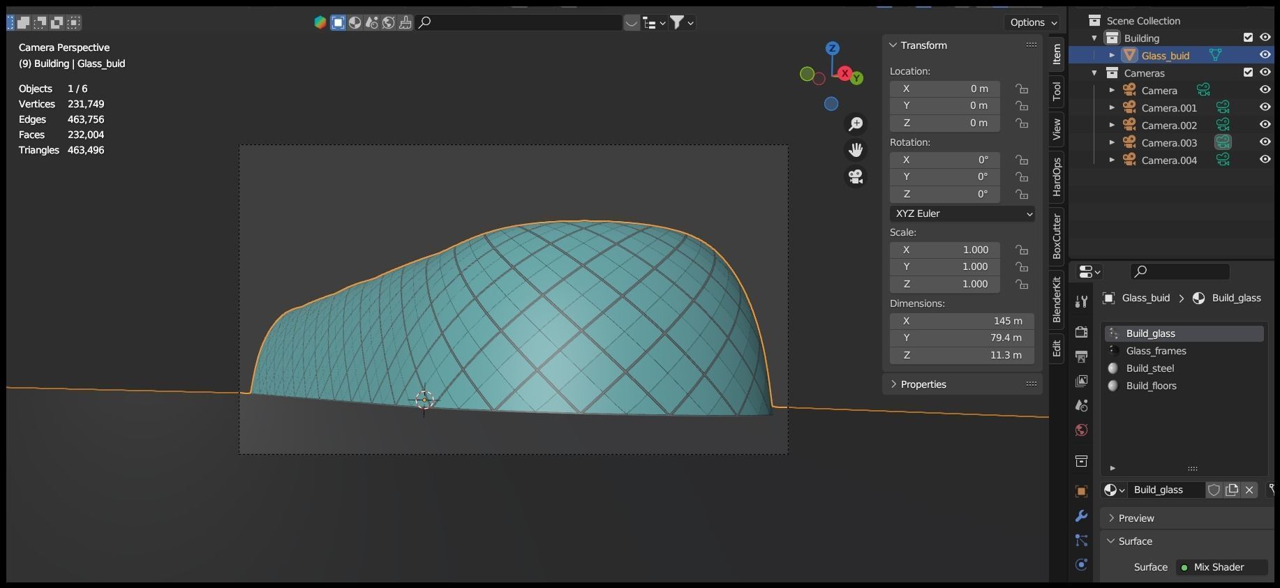 Glass building II 3D model_10