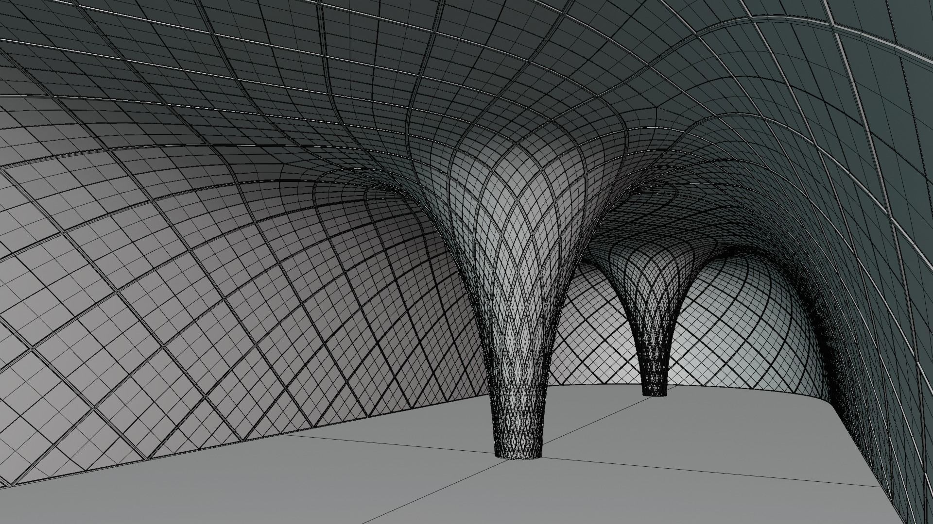 Glass building II 3D model_1