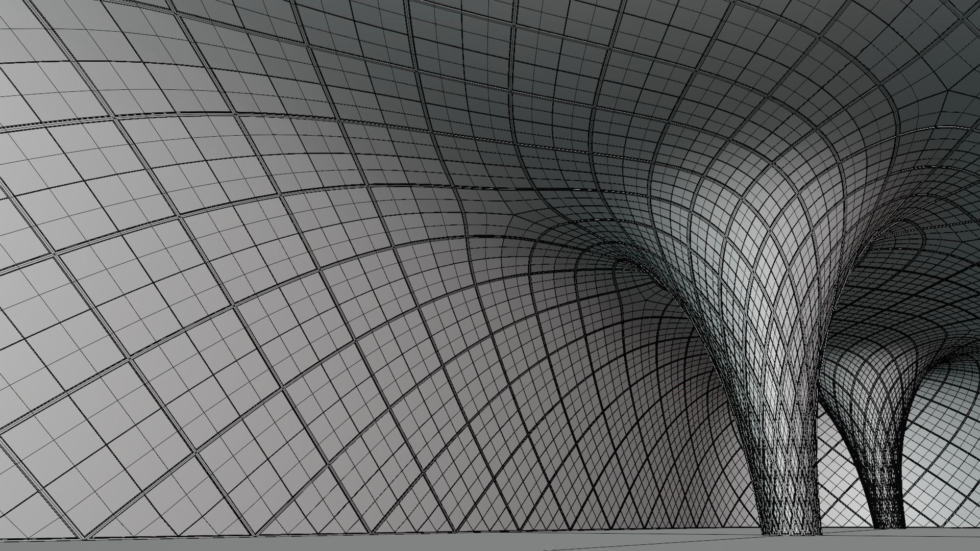 Glass building II 3D model_7