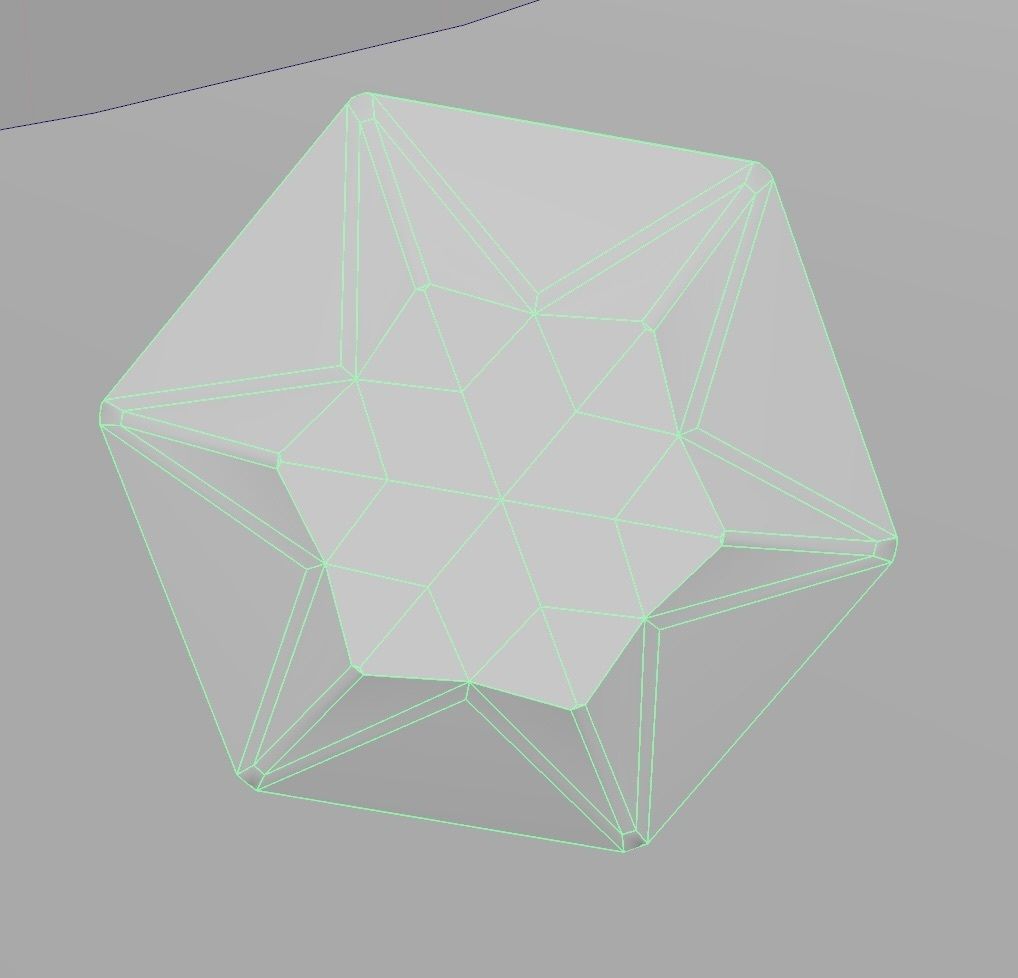 Diamond 3d low poly Low-poly 3D model_8