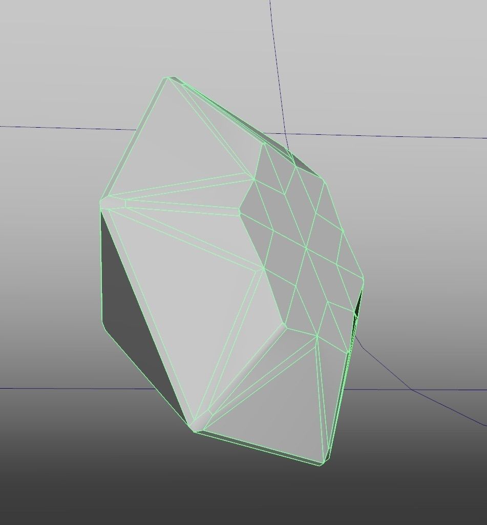 Diamond 3d low poly Low-poly 3D model_7