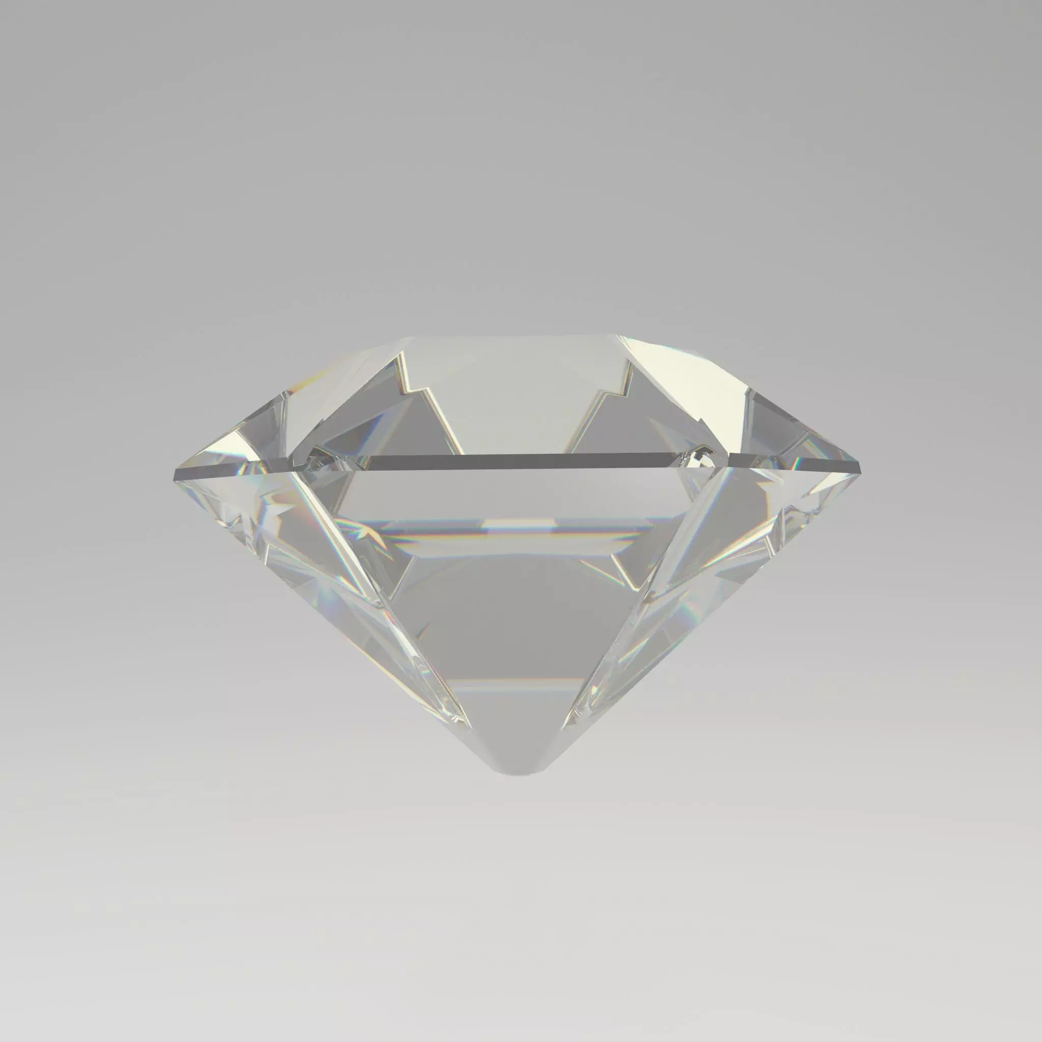 Diamond 3d low poly Low-poly 3D model_0