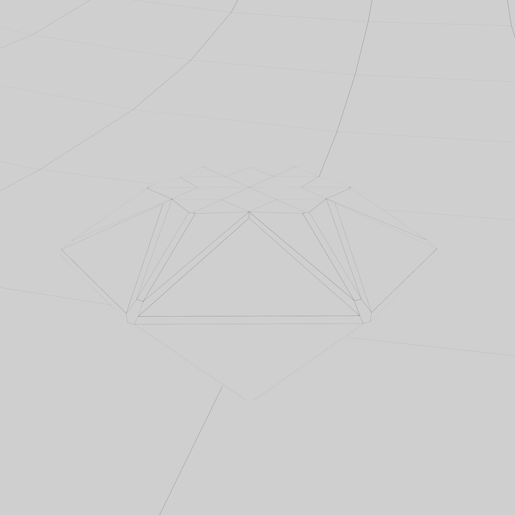 Diamond 3d low poly Low-poly 3D model_4