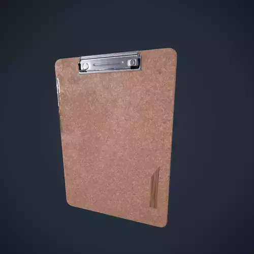 Clipboard Classroom office HDRP Low-poly 3D model