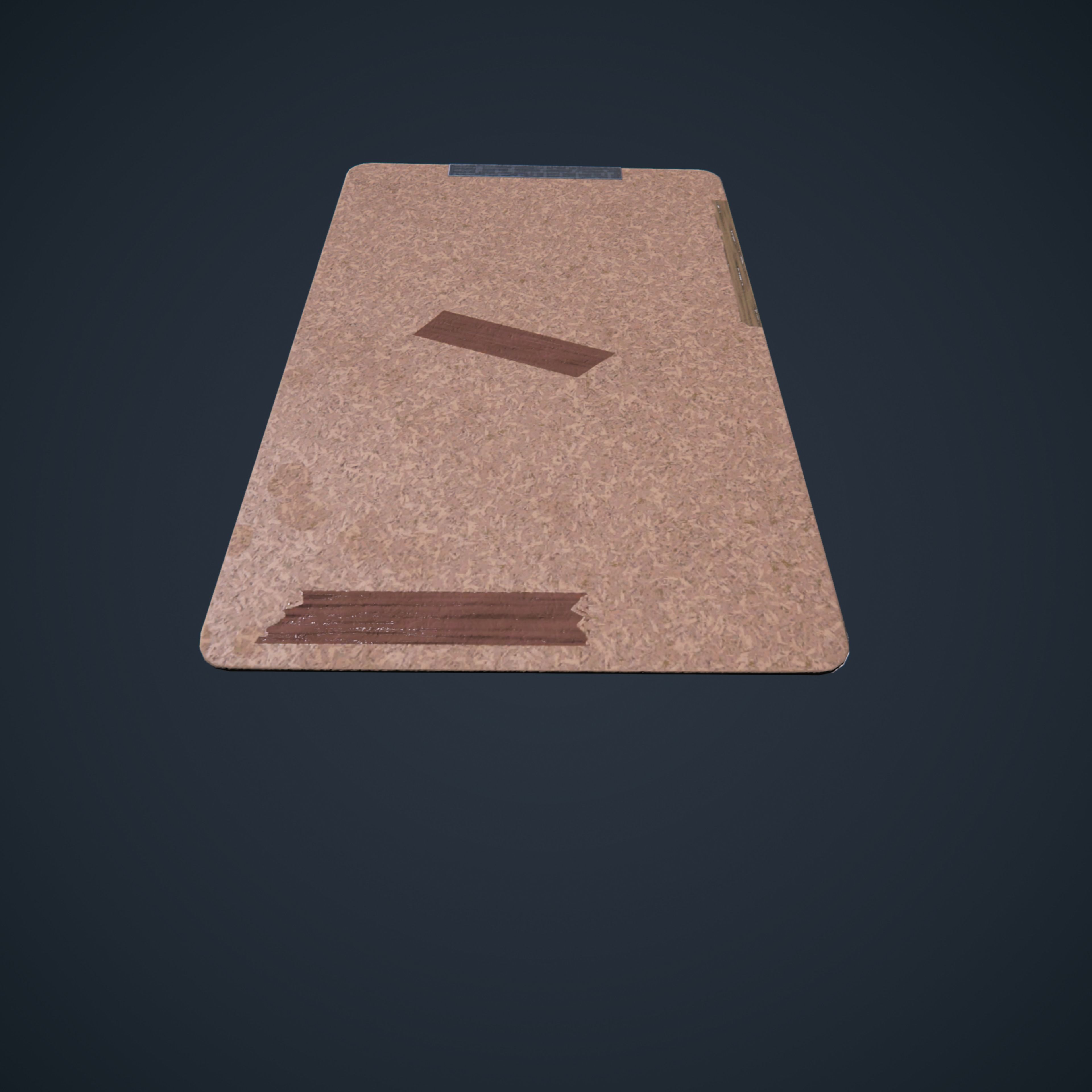 Clipboard Classroom office HDRP Low-poly 3D model_10
