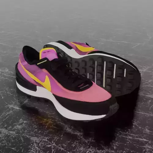 Nike 3D Shoes - Pink - Yellow - NSW-WFFL1 Series