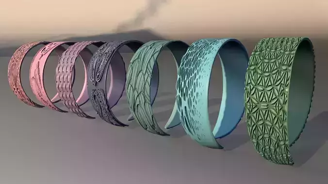 7 bracelets low poly bracelets for the price of 2