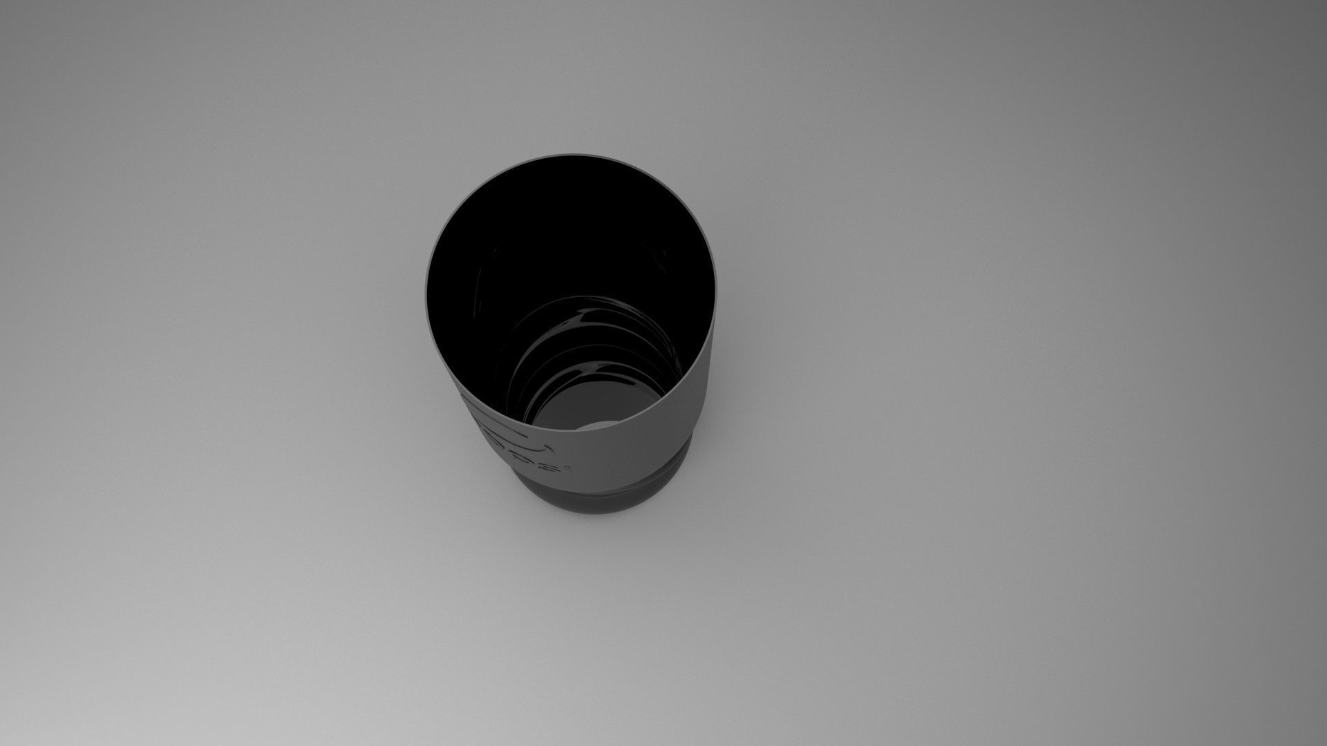 Black Pepsi Glass 3D model_4
