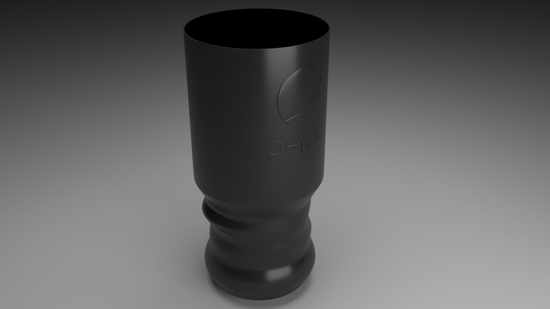 Black Pepsi Glass 3D model_6