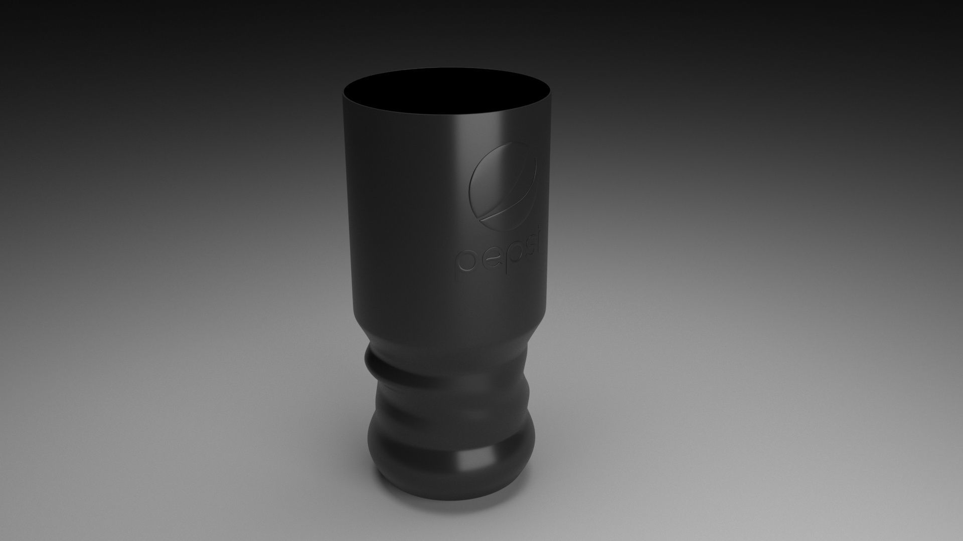 Black Pepsi Glass 3D model_3