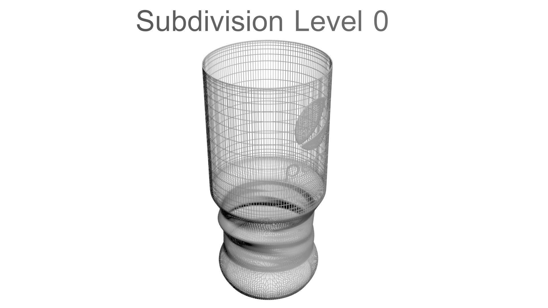 Black Pepsi Glass 3D model_25