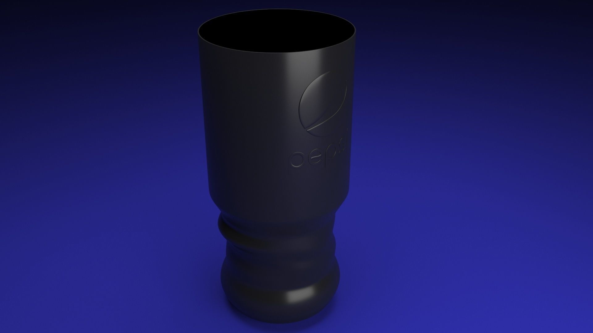 Black Pepsi Glass 3D model_8