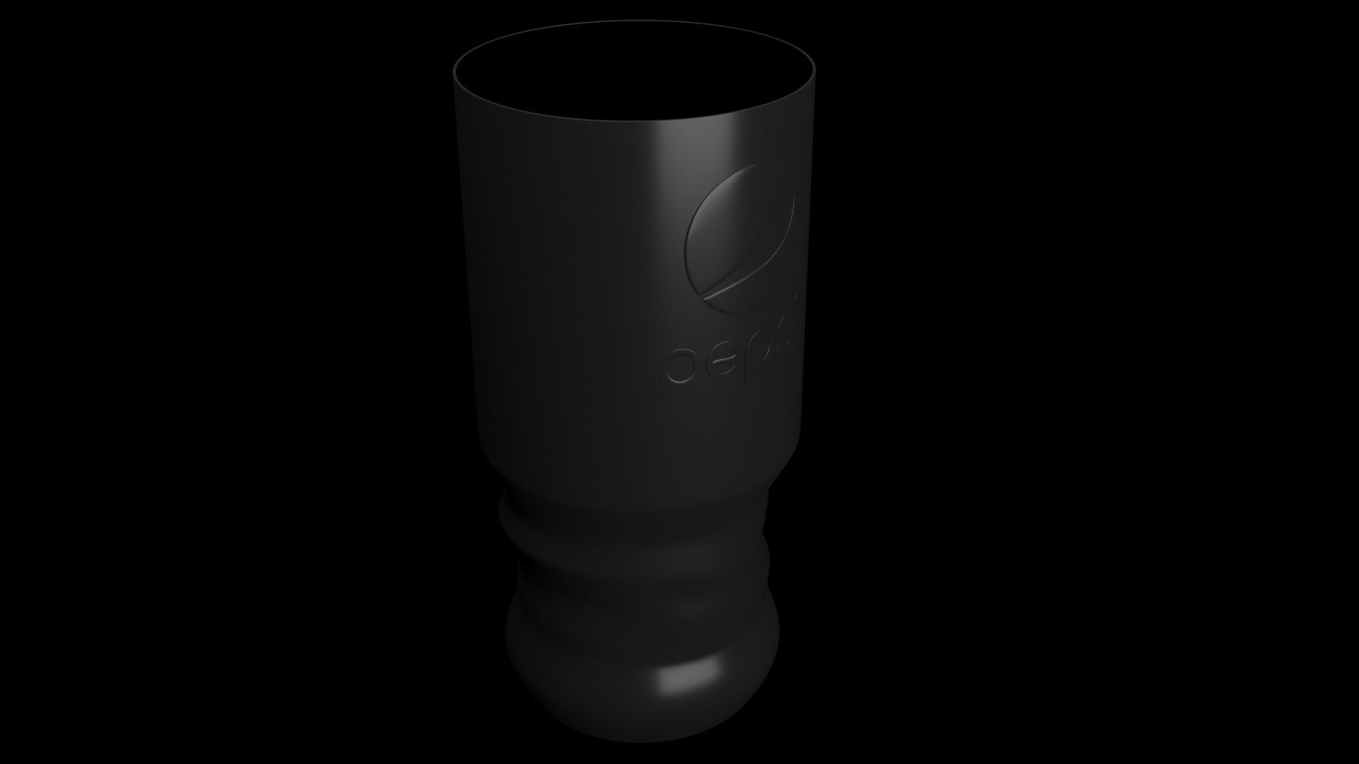 Black Pepsi Glass 3D model_9