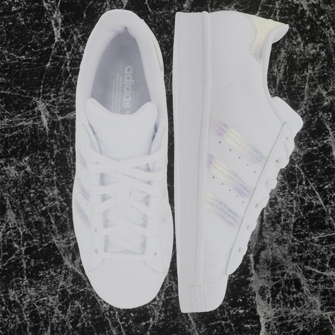 ADIDAS 3D SHOES - WHITE - SUPERSTAR SERIES Low-poly 3D model_2