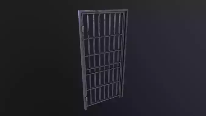 Door prison cell 3D Model Low-poly 3D model