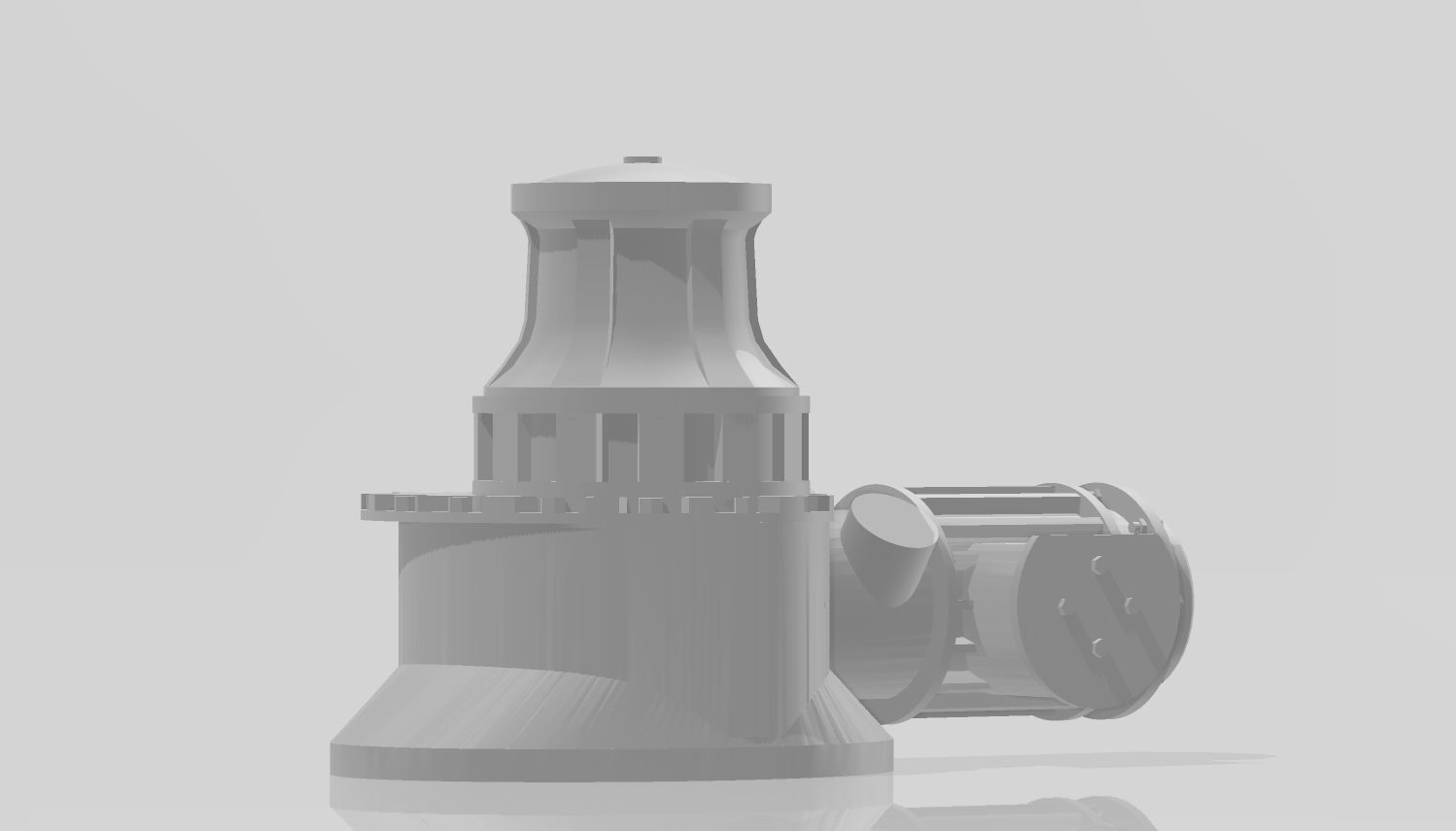 Towing winch for tugboat  3D print model_2