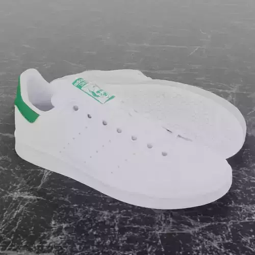 Adidas 3D Shoes - White - Green - Stan Smith Series