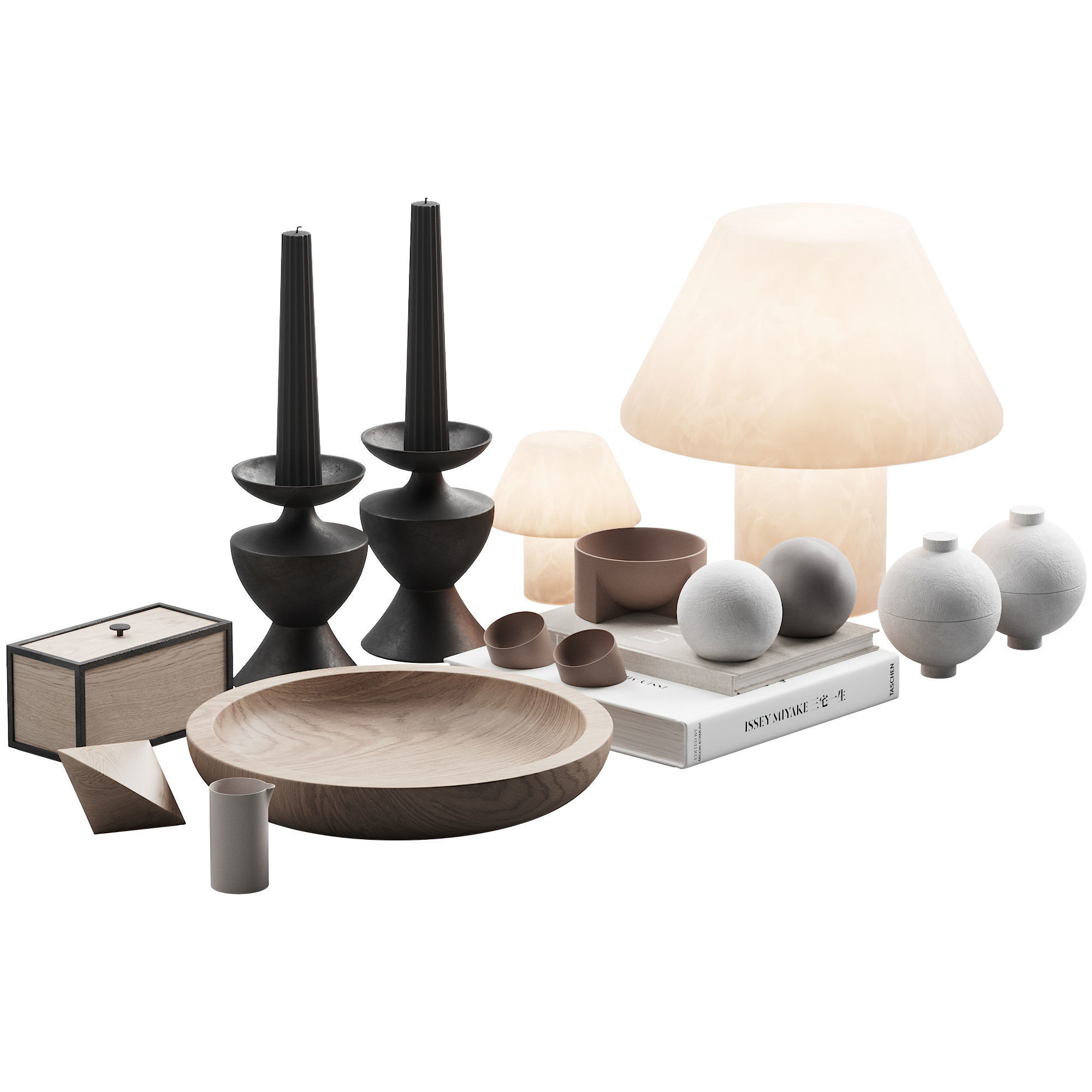 116 decorative set 029 japan style decor P03 3D model_4