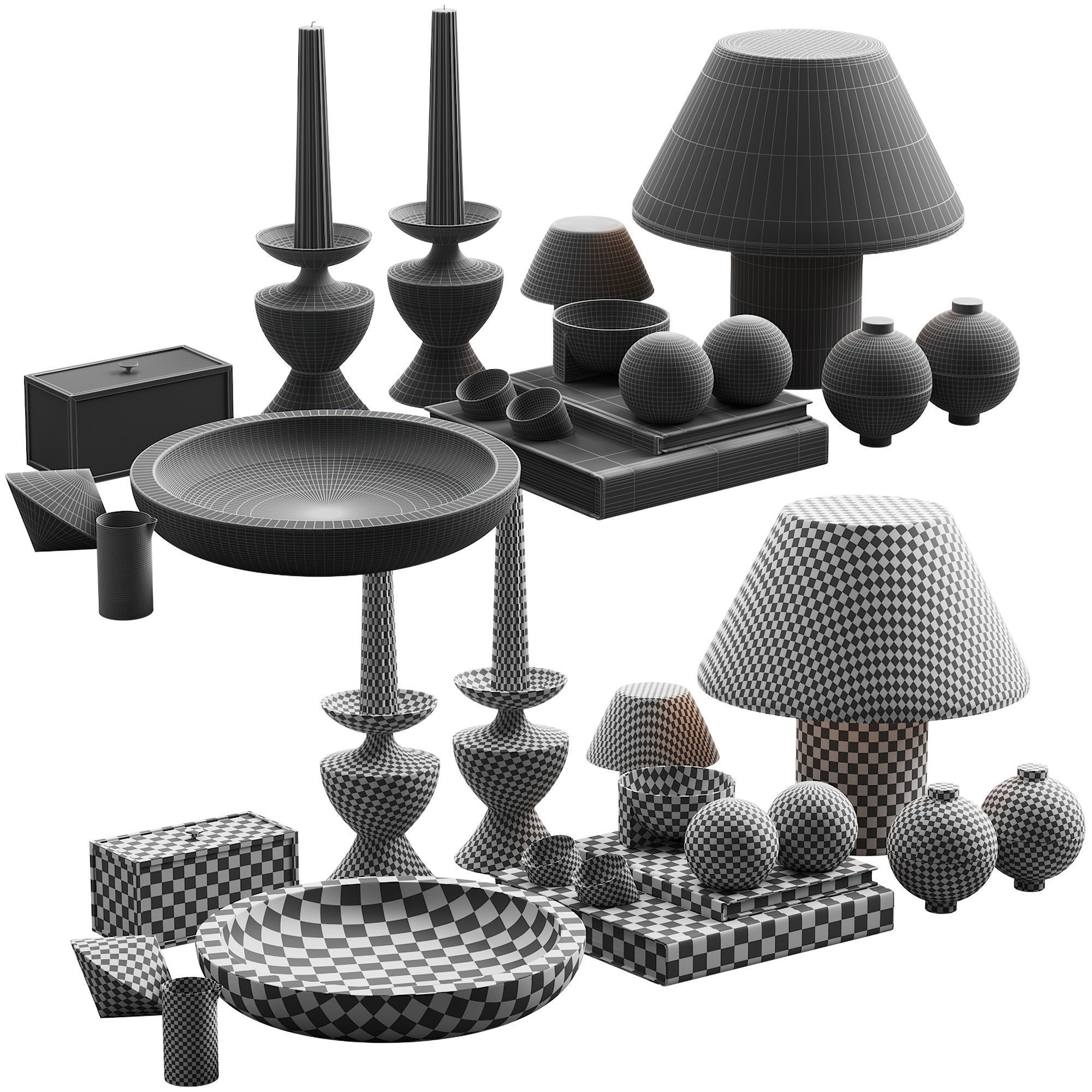 116 decorative set 029 japan style decor P03 3D model_9