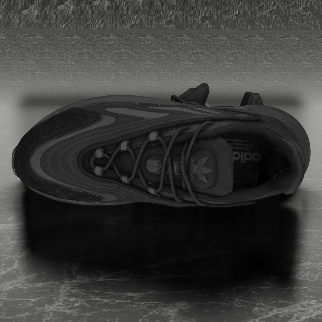 ADIDAS OZWEEGO 3D SHOES - ADIPRENE SERIES - ABSOLUTE BLACK Low-poly 3D model_6