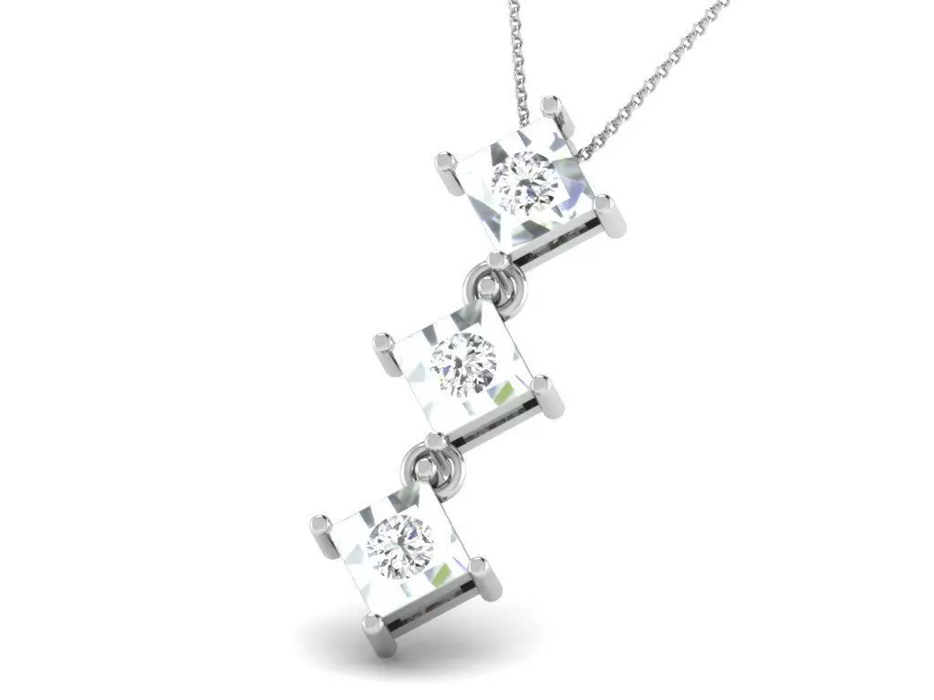 diamonds pendant 3D print model_0