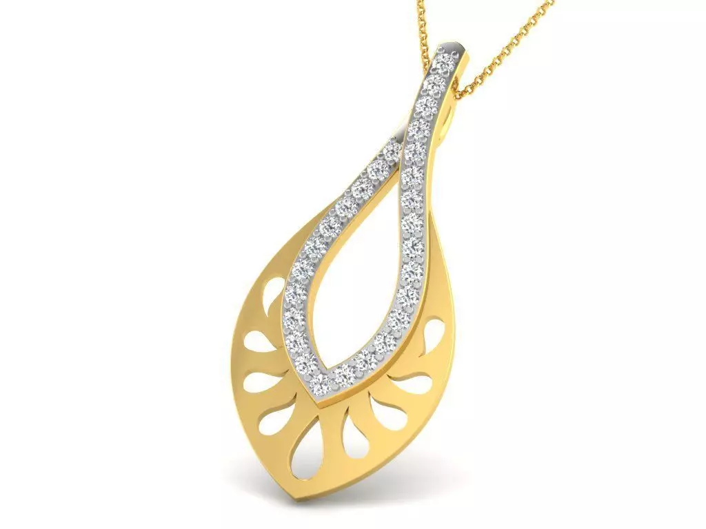 diamonds pendant 3D print model_0