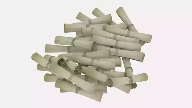 Paper Scrolls Pile
