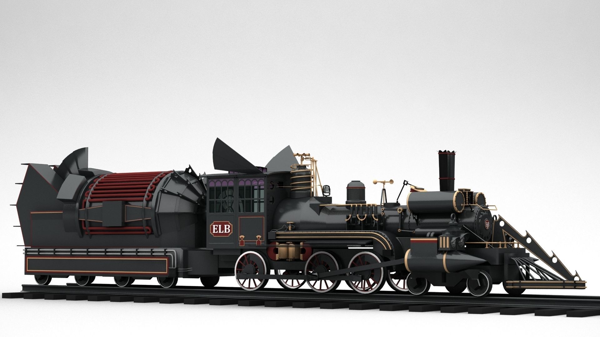 Jules Verne Time Train 3D model_6