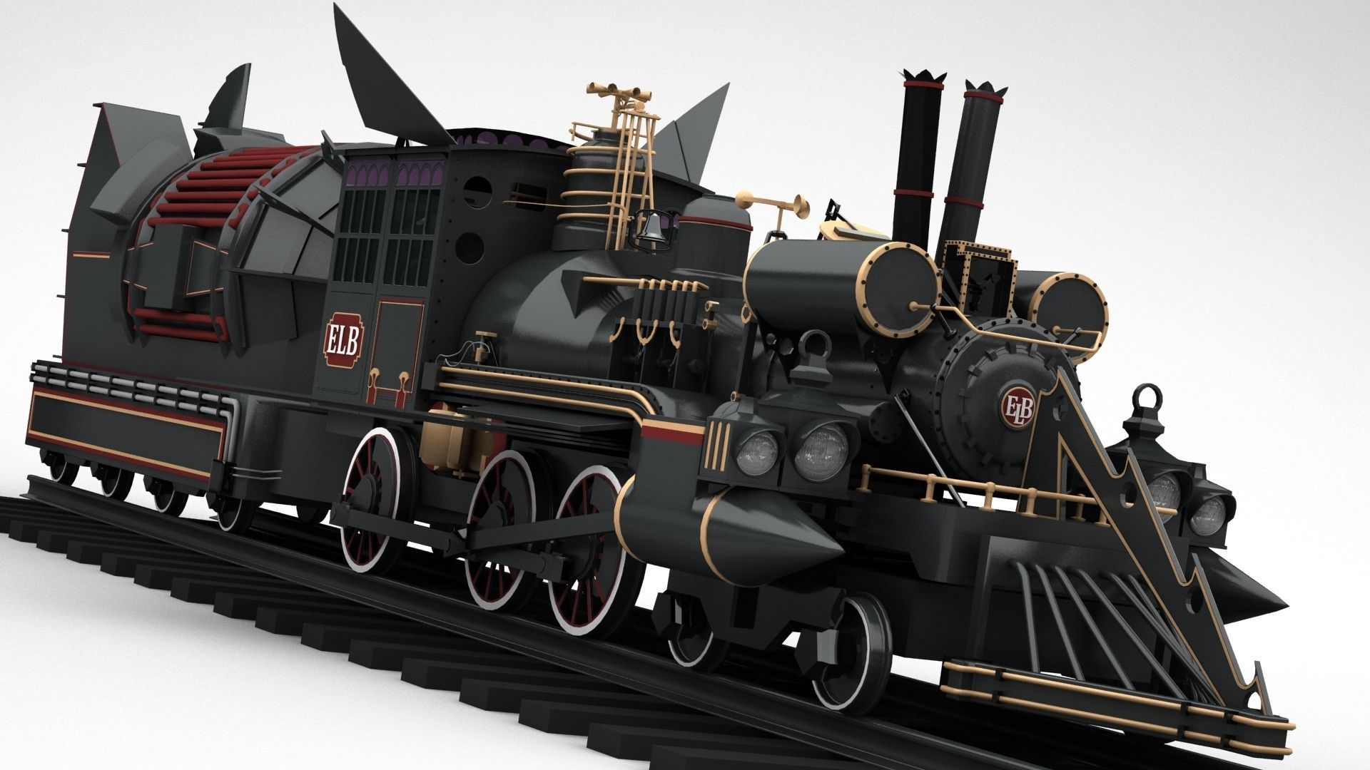 Jules Verne Time Train 3D model_8