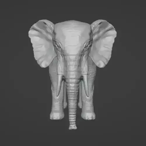 Elephant Model with Blender