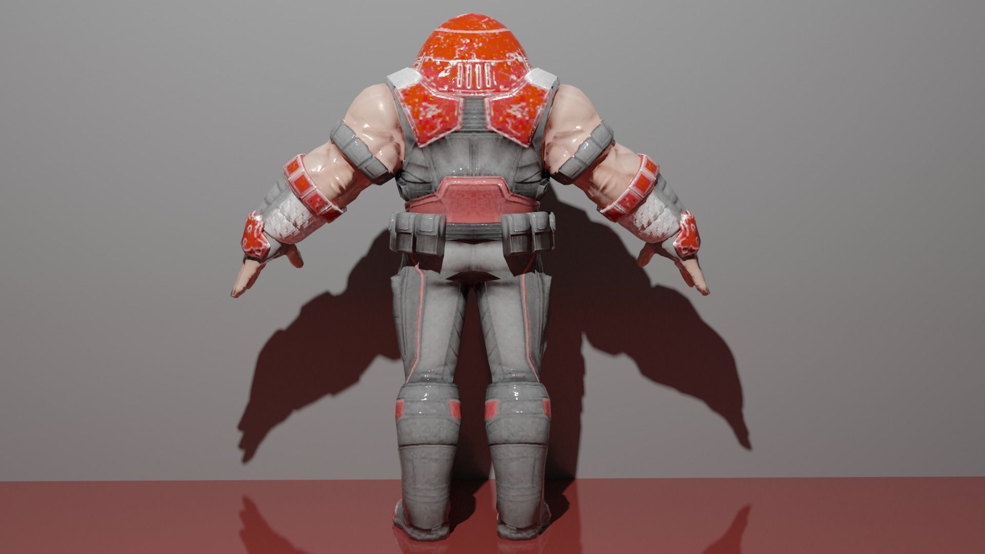 Juggernaut Low-poly 3D model_4