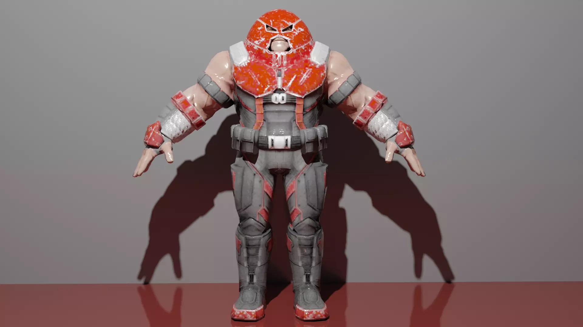 Juggernaut Low-poly 3D model_0