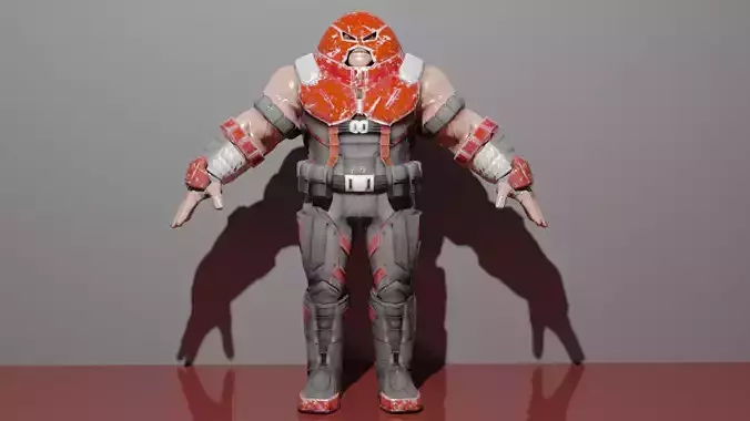 Juggernaut  Low-poly 3D model