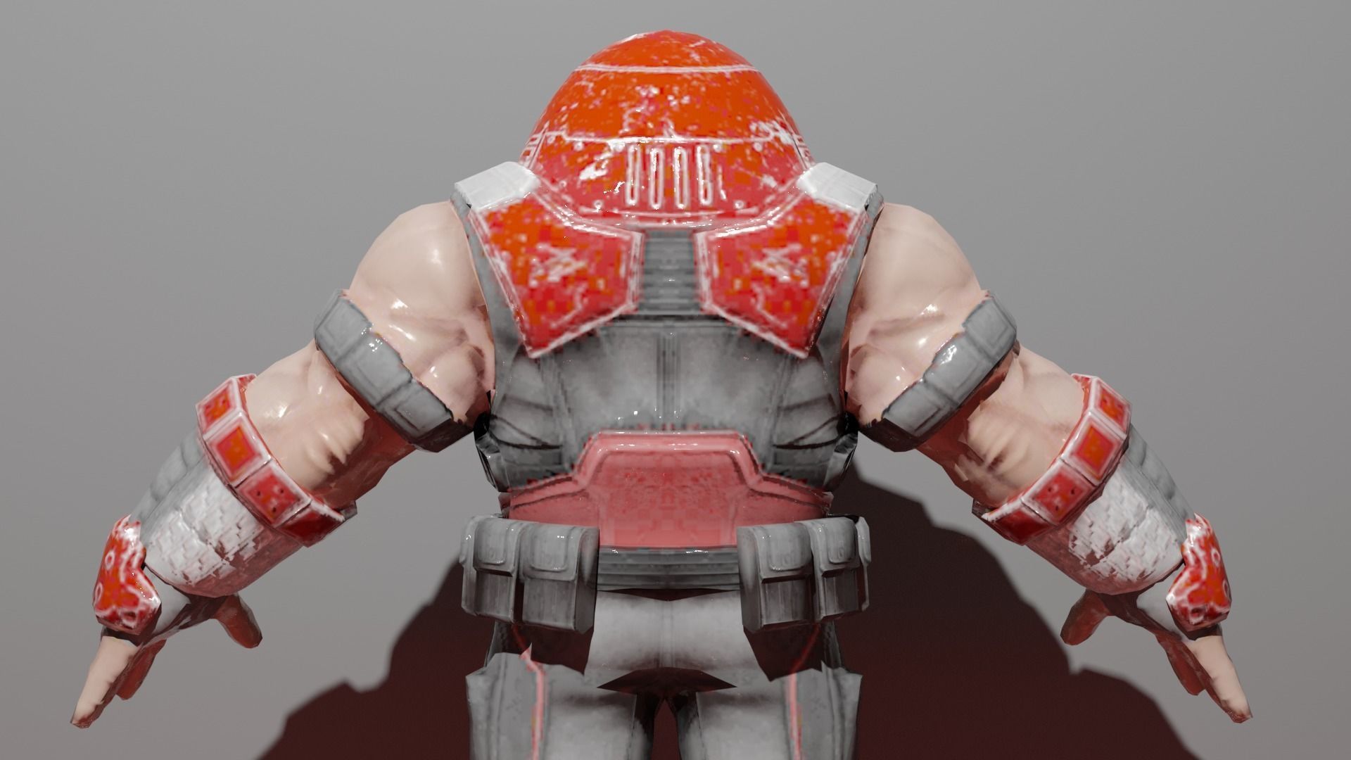 Juggernaut Low-poly 3D model_5
