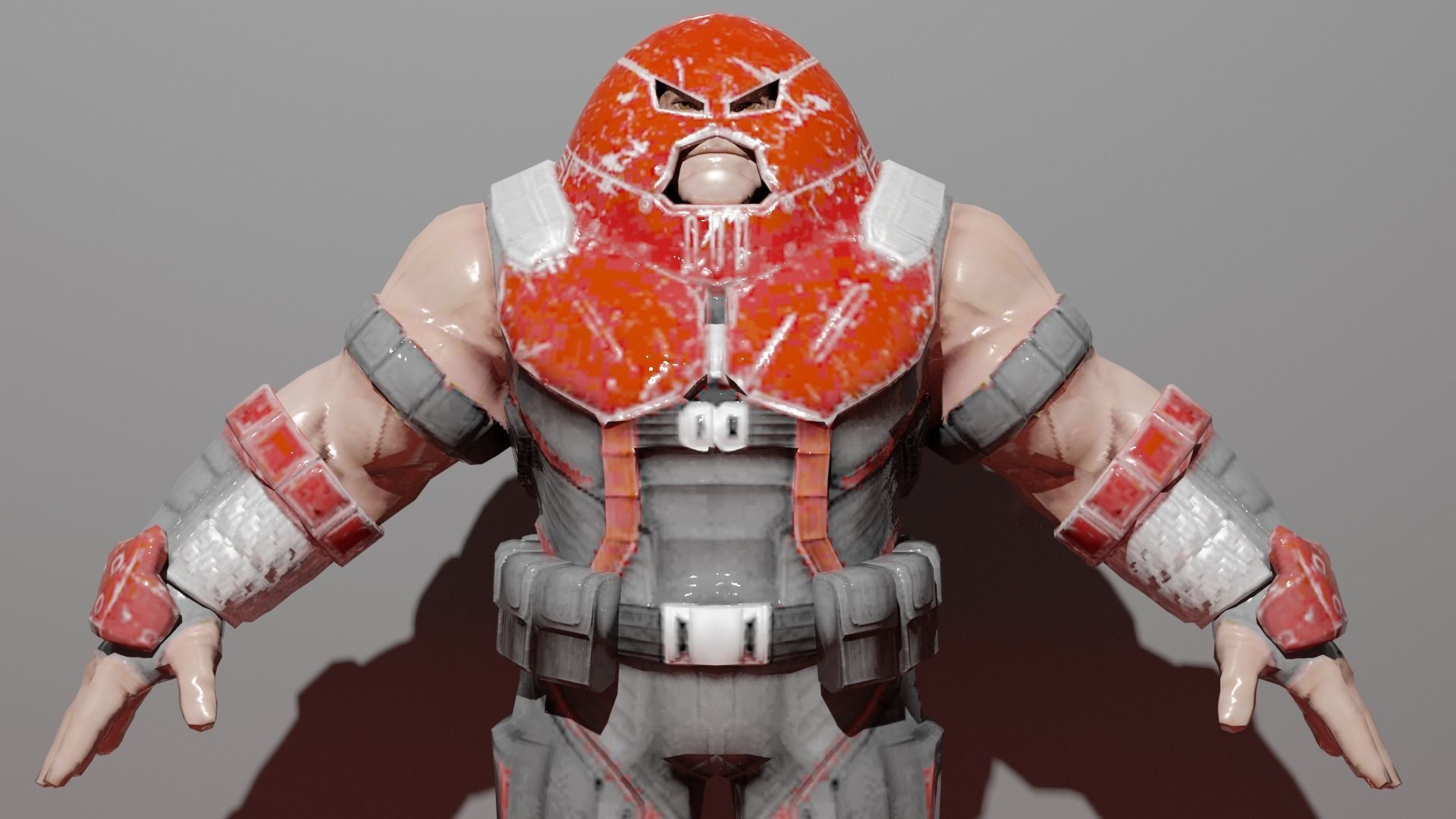 Juggernaut Low-poly 3D model_1