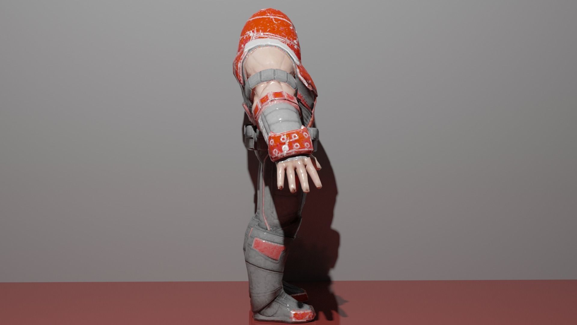 Juggernaut Low-poly 3D model_2