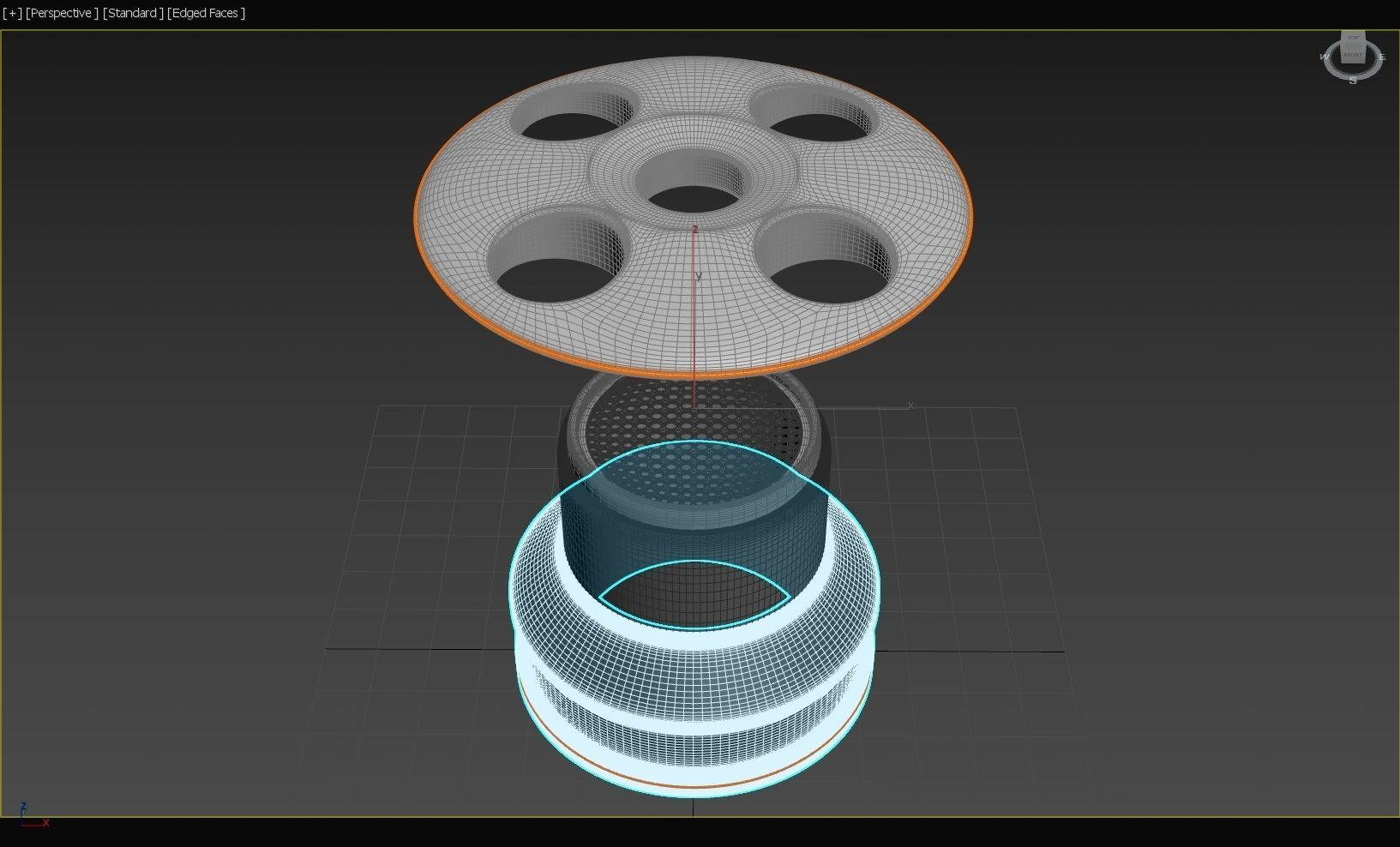 Home Wind Tunnel - Desktop Toy - Meissner Coanda Dyson - Concept 3D model_11