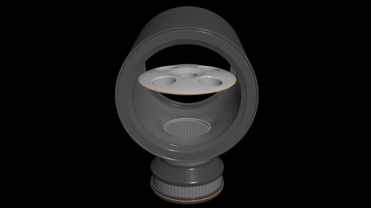 Home Wind Tunnel - Desktop Toy - Meissner Coanda Dyson - Concept 3D model_1