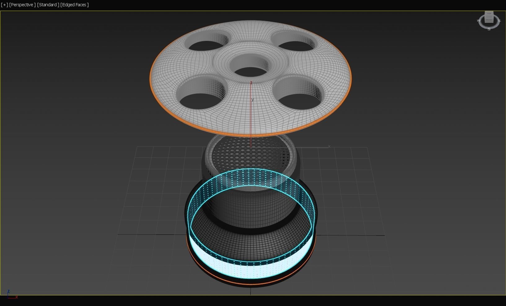 Home Wind Tunnel - Desktop Toy - Meissner Coanda Dyson - Concept 3D model_10